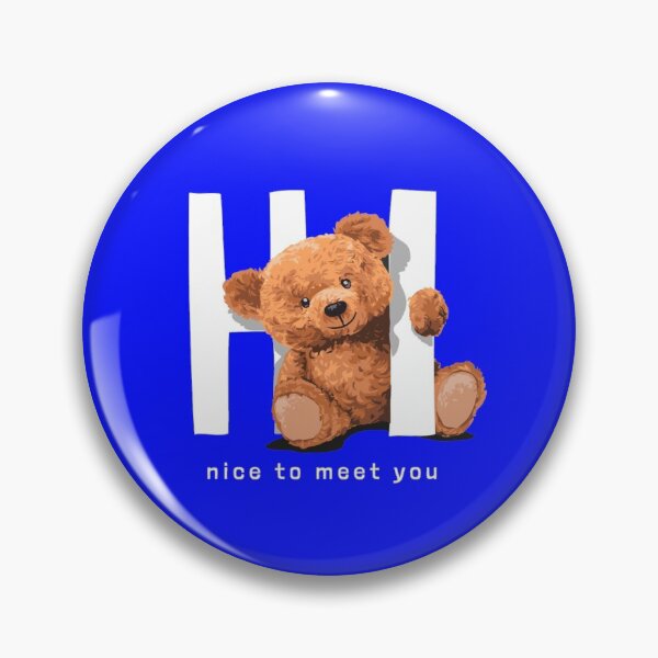 Item preview, Hello it's nice to meet you in Blue designed and sold by Golden-place.