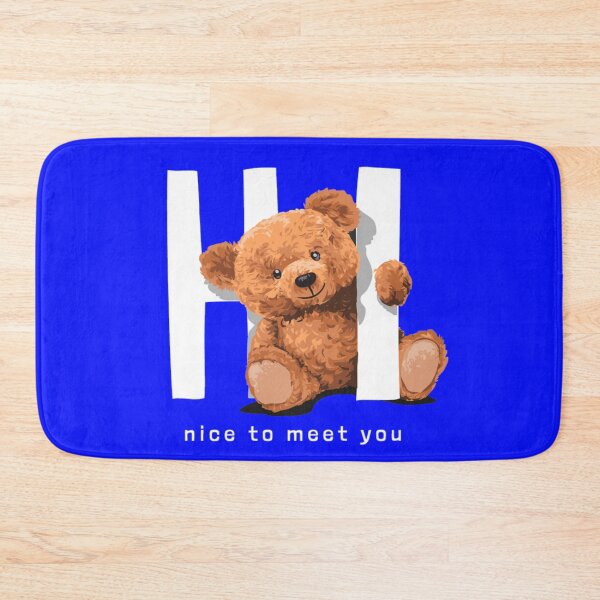 Item preview, Hello it's nice to meet you in Blue designed and sold by Golden-place.