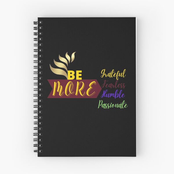Item preview, BE MORE (Grateful, Fearless, Humble, Passionate) designed and sold by MySalientStore.