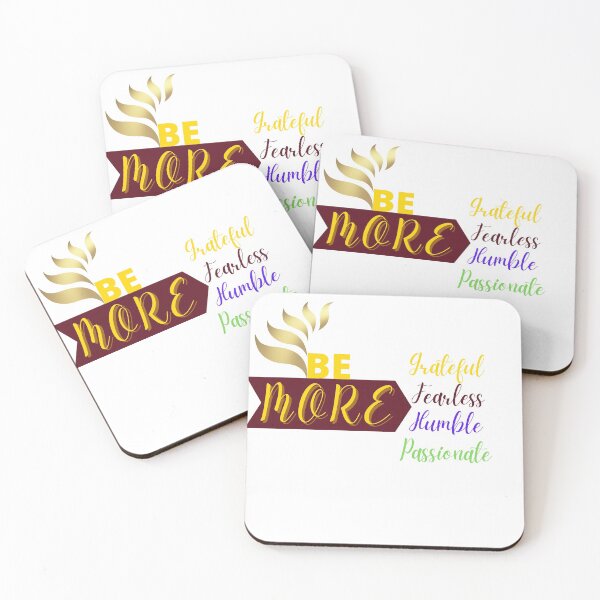 Item preview, BE MORE (Grateful, Fearless, Humble, Passionate) designed and sold by MySalientStore.