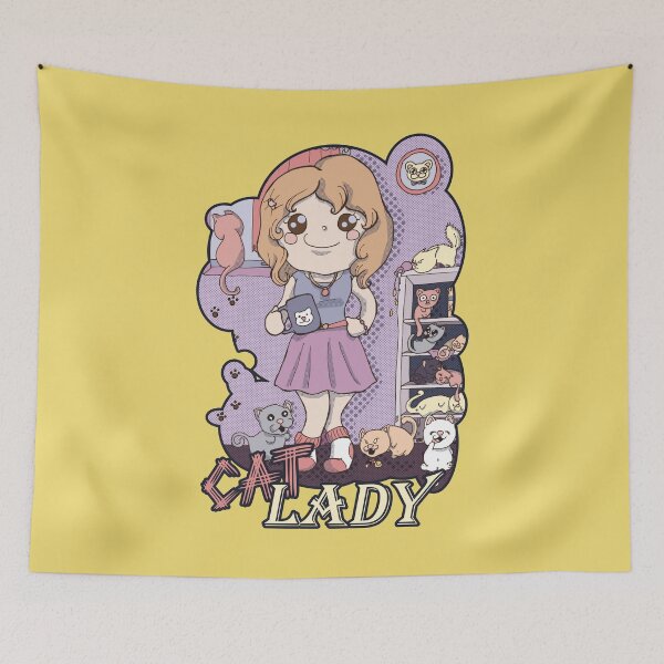 Item preview, Cat Lady (Yellow) designed and sold by Sutilmente.