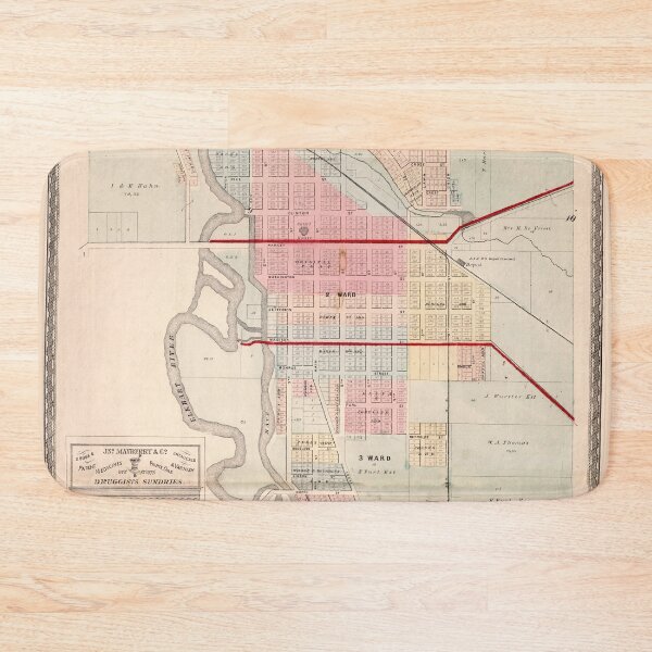Item preview, Old Goshen IN Map (1874) Vintage Maple City Indiana Atlas designed and sold by BravuraMedia.