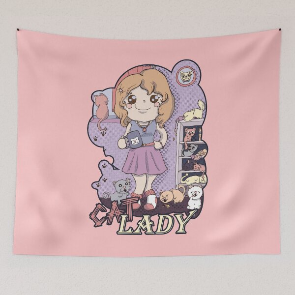 Item preview, Cat Lady (Pink) designed and sold by Sutilmente.