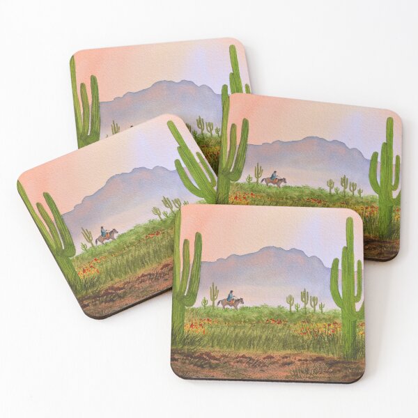 Item preview, Misty Desert Sunrise With Giant Cacti designed and sold by William Holkham.