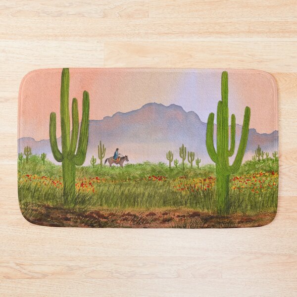 Item preview, Misty Desert Sunrise With Giant Cacti designed and sold by William Holkham.