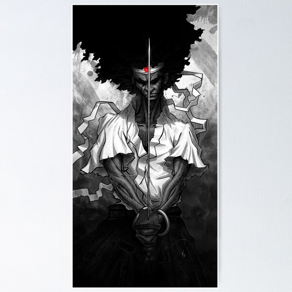 Anime: Afro Samurai: Resurrection  Aesthetic anime, Anime monochrome, Dark  anime