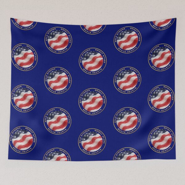 Item preview, Bold Stripes, Bright Stars, Brave Hearts designed and sold by artistoutfitter.