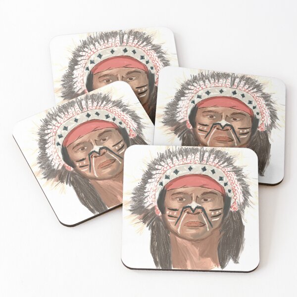 Item preview, Native American Warrior designed and sold by LoveSunDesigns.