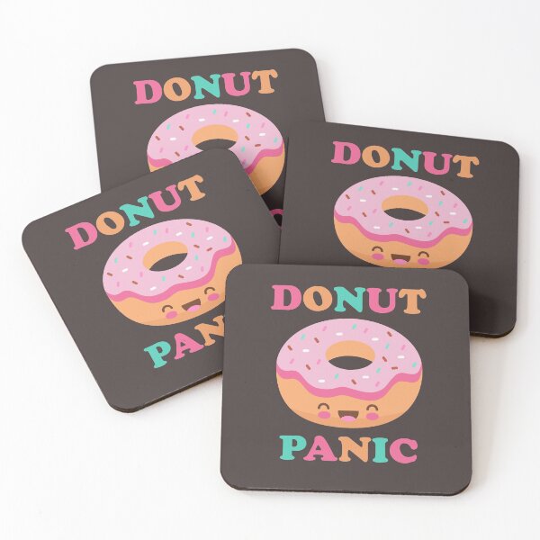 Item preview, Donut Panic Funny Donuts Cute Kawaii Doughnut Retro Japanese designed and sold by gkao.