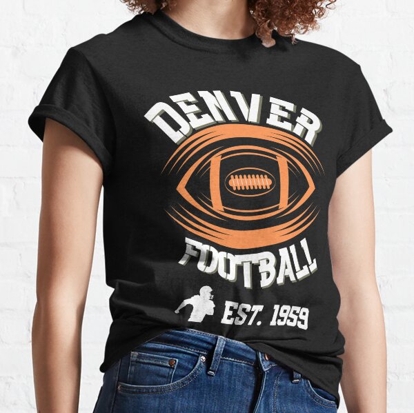 Denver Broncos Helmet Retro  Vintage Denver Broncos T-Shirt – HOMAGE