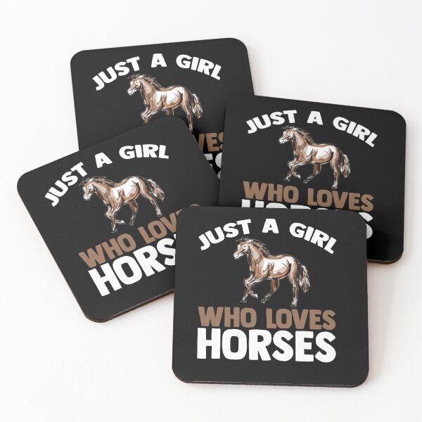 Item preview, Just A Girl Who Loves Horses Equestrian Horseback Riding  designed and sold by NerdCulture.