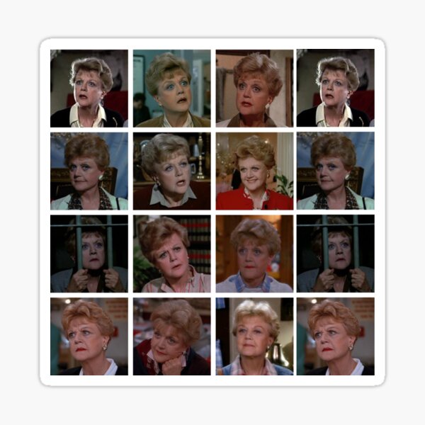 Jessica Fletcher Pattern  Sticker