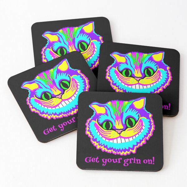 Item preview, Get Your Grin On Psychedelic Cat designed and sold by imphavok.