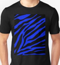 blauer Zebra Unisex T-Shirt