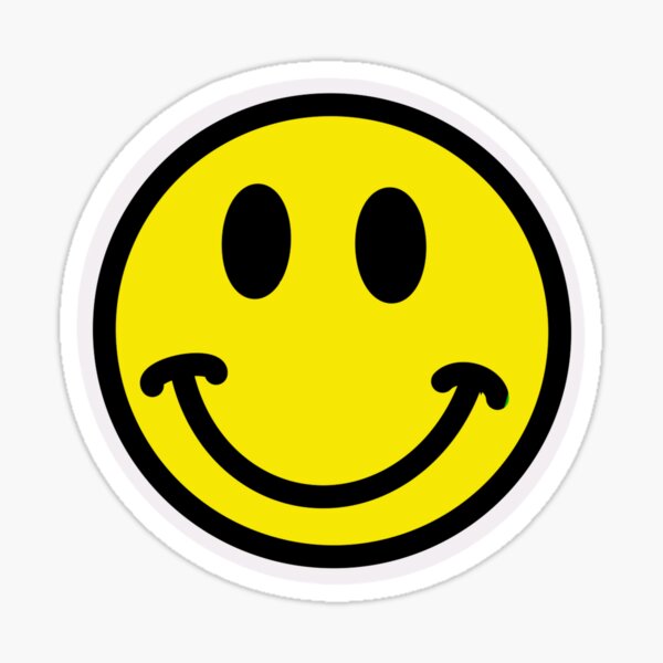 Classic Yellow Smiley Face Stickers | Redbubble