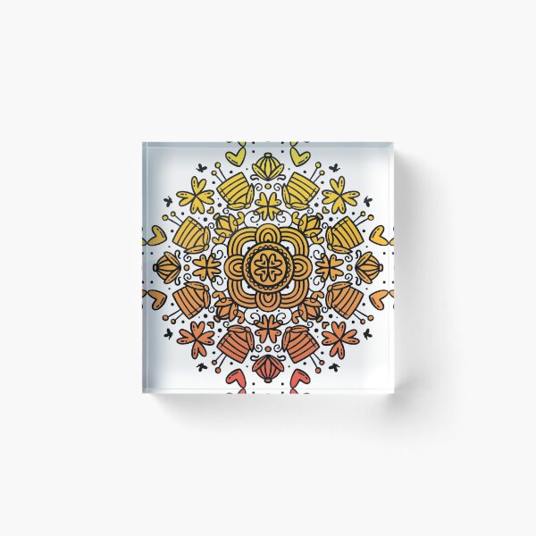 Item preview, Clover and Rainbow Mandala - Warmth designed and sold by DanielleLounds.