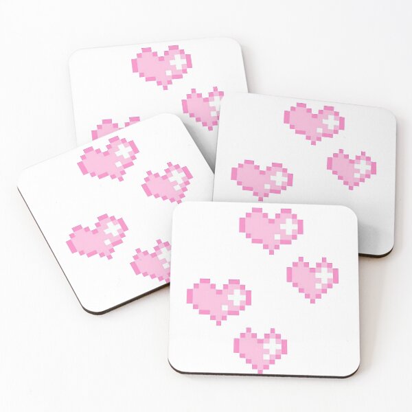 Item preview, Pink Graphic Heart Aesthetic Sticker pack designed and sold by Medical Musings.