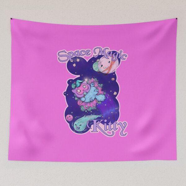 Item preview, Space Magic Kitty (Pink) designed and sold by Sutilmente.