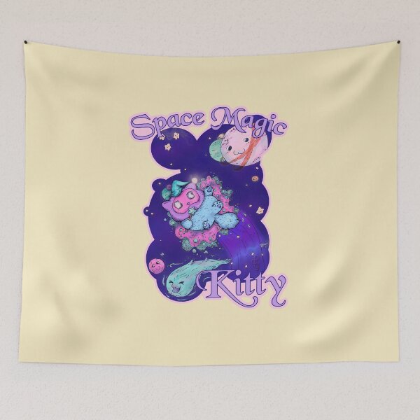 Item preview, Space Magic Kitty (Yellow) designed and sold by Sutilmente.