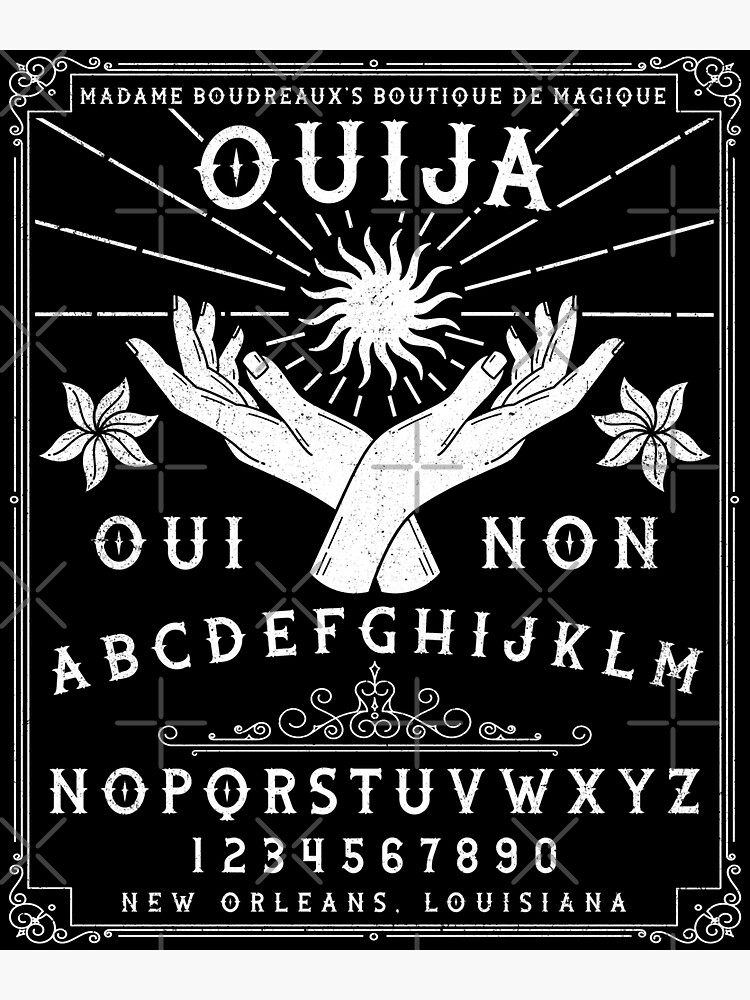 Tablero Ouija, Adivinación, Magia Vudú de Nueva Orleans, Francés, Regalo  Oculto Cajún | Pegatina