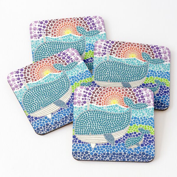 Item preview, Whale and Calf at Sunset designed and sold by DotLovingSue.