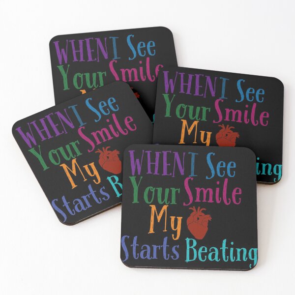 Item preview, WHEN I SEE YOUR SMILE MY HEART STARTS BEATING designed and sold by ZouhirArraki.