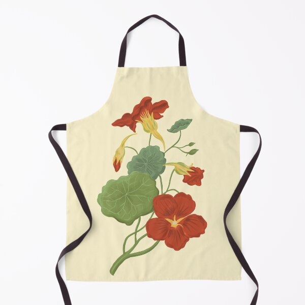 Item preview, Nasturtium botanical drawing designed and sold by Luaillustration.