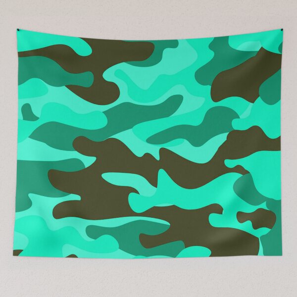 Item preview, Aquamarine vortex camo pattern designed and sold by NexusArts.