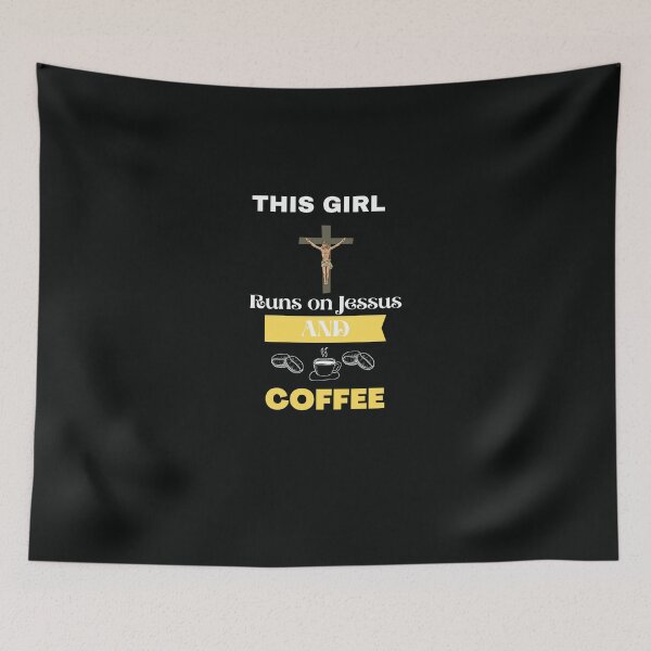 Item preview, This Girls Runs on Jessus and coffee designed and sold by 77ART.