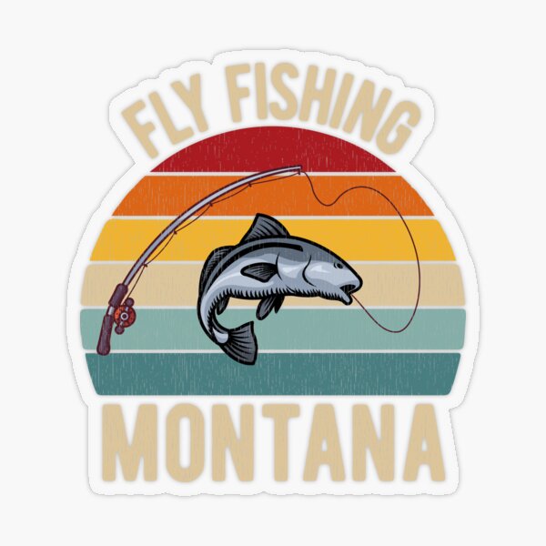 Montana Fishing Stickers for Sale, Free US Shipping