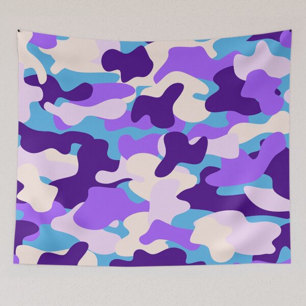 Item preview, Violet blue sky camo pattern designed and sold by NexusArts.