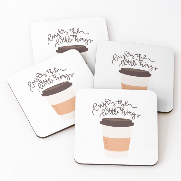 Item preview, "enjoy the little things" cute coffee cup illustration designed and sold by ⋒ andie  noel.