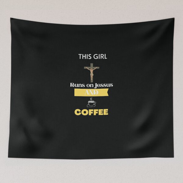 Item preview, This Girls Runs on Jessus and coffee designed and sold by 77ART.