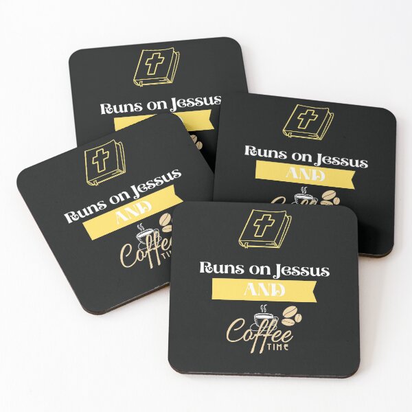 Item preview, This Girls Runs on Jessus  and coffee  designed and sold by 77ART.