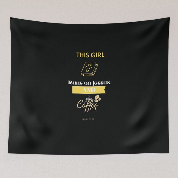 Item preview, This Girls Runs on Jessus and coffee designed and sold by 77ART.