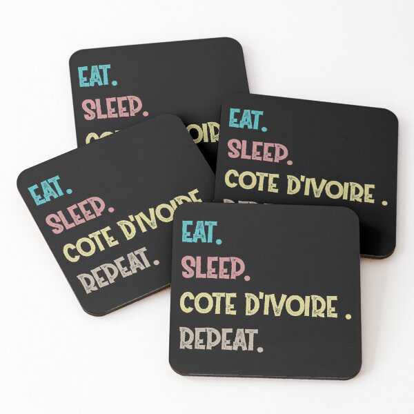 Item preview, Eat Sleep Cote d'Ivoire Repeat designed and sold by Life Shop.