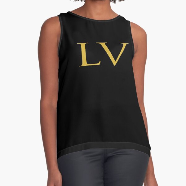 Number 55 Roman Numeral LV Gold Sleeveless Top for Sale by