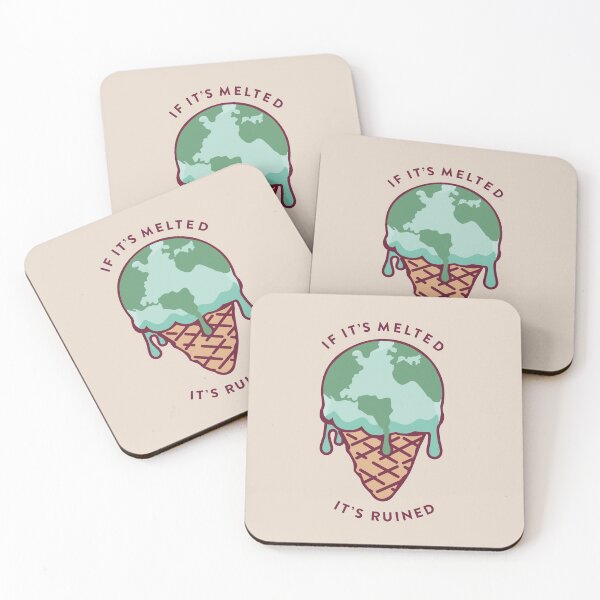 Item preview, "If it's melted, it's ruined" climate change ice cream designed and sold by TrueType.