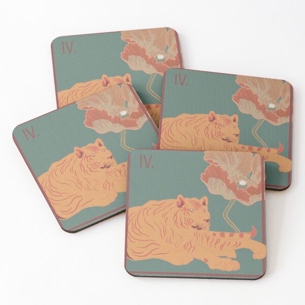 Item preview, Graphic Tiger Tarot Card Design  designed and sold by highnoonstudios.