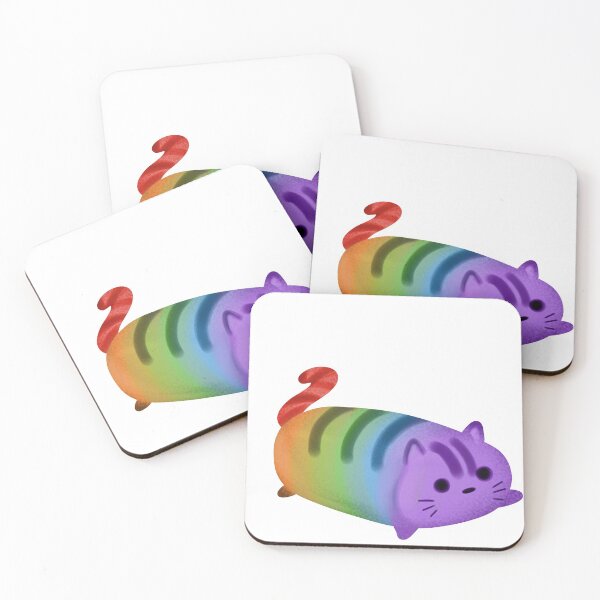 Item preview, Potato cat (rainbow) designed and sold by SilverFoxyPaw.