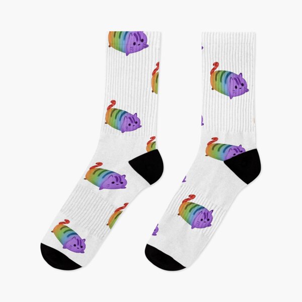 Item preview, Potato cat (rainbow) designed and sold by SilverFoxyPaw.