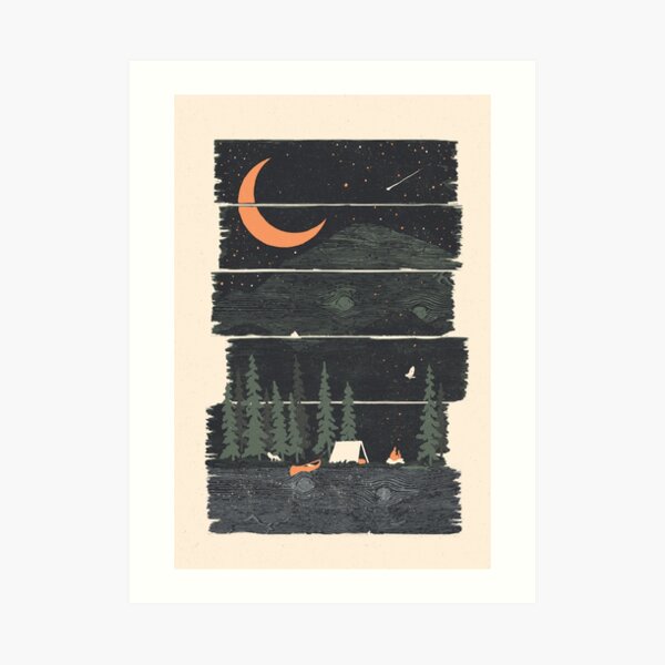 Wish I Was Camping... Art Print