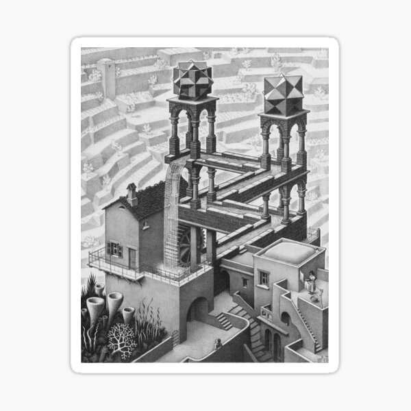 Item preview, M.C. Escher - Impossible Waterfall designed and sold by slowrotation.