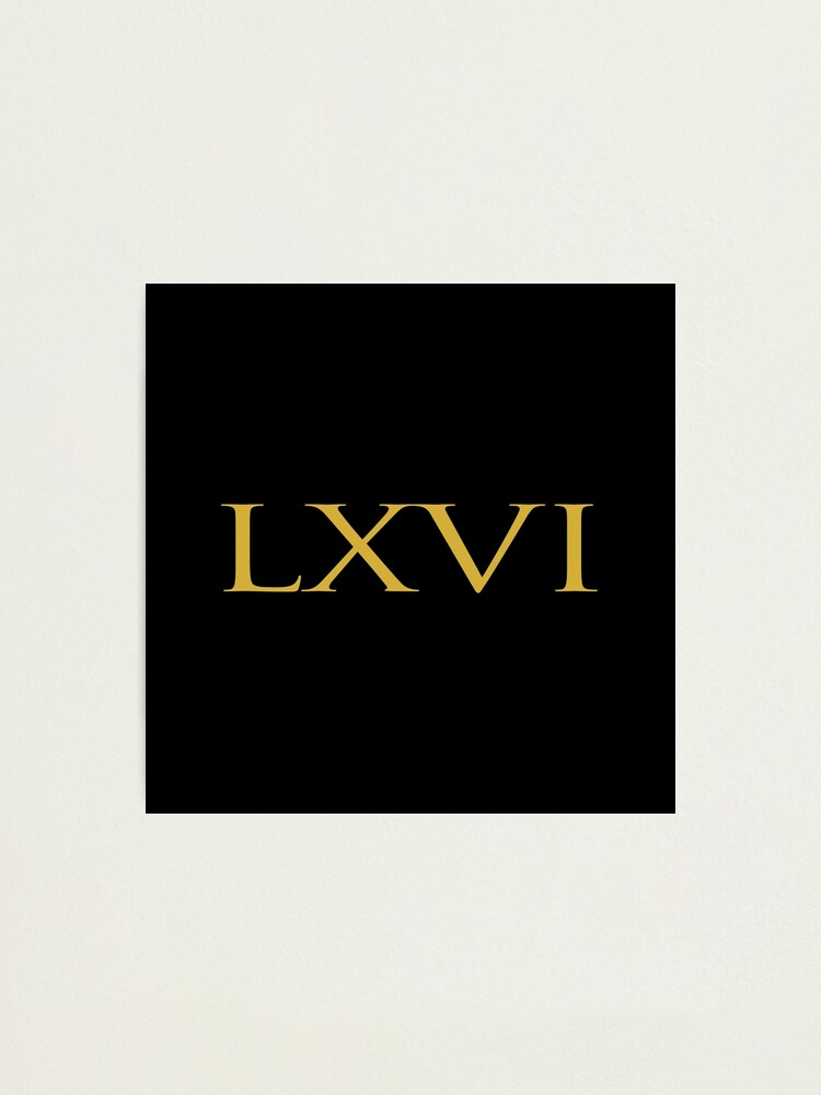 Number 55 Roman Numeral LV Gold Framed Art Print for Sale by nocap82