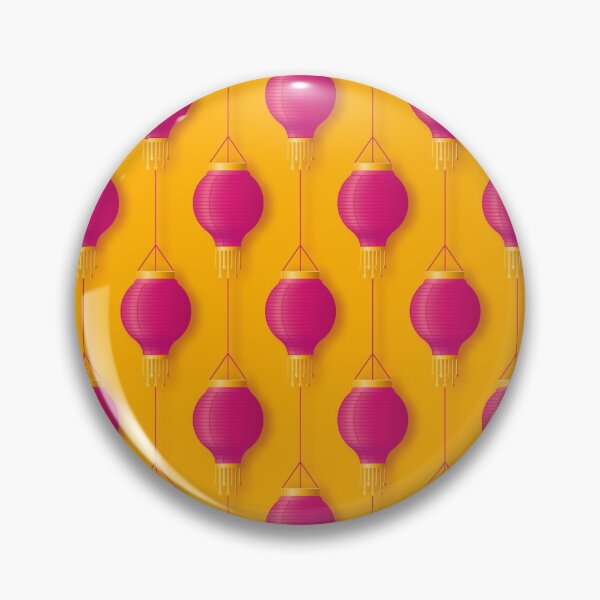 Item preview, Pink hanging Chinese or Indian paper lantern for festival Diwali or Chinese happy new year designed and sold by GarikProst.