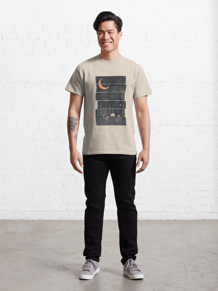 Alternate view of Wish I Was Camping... Classic T-Shirt