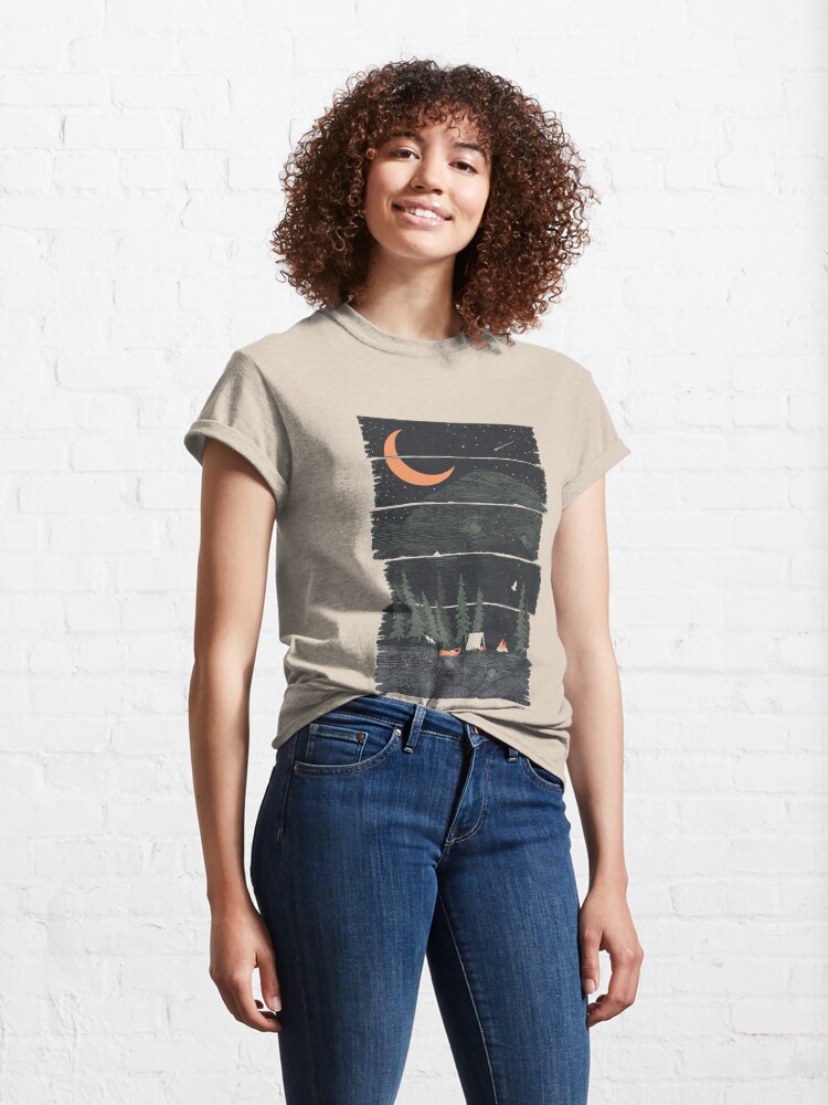 Alternate view of Wish I Was Camping... Classic T-Shirt