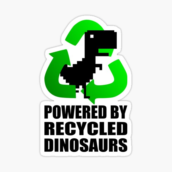 Item preview, Offline Dino - Powered by Recycled Dinosaurs designed and sold by birdo-art.
