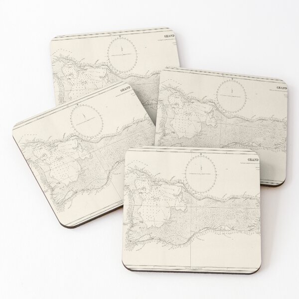 Item preview, Old Grand Cayman Map (1880) Vintage Caribbean Island Atlas designed and sold by BravuraMedia.