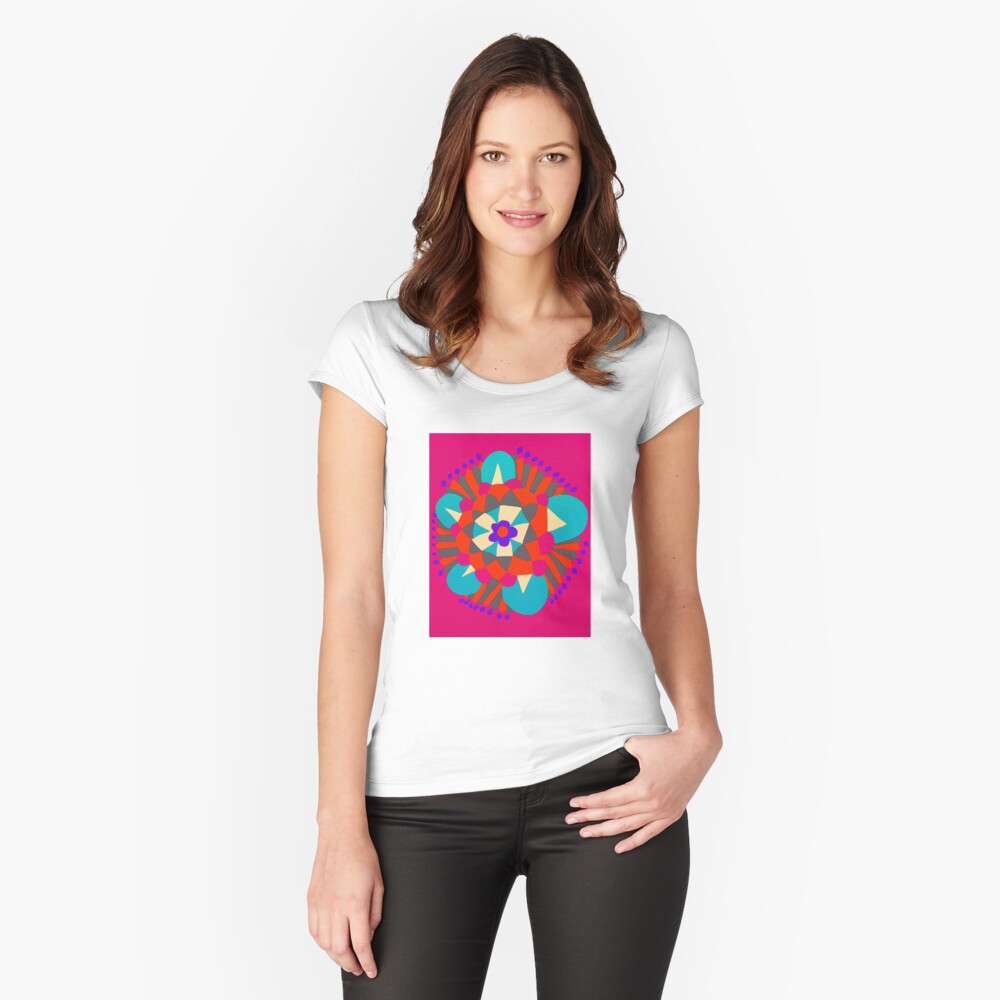 Item preview, Fitted Scoop T-Shirt designed and sold by OneDayArt.